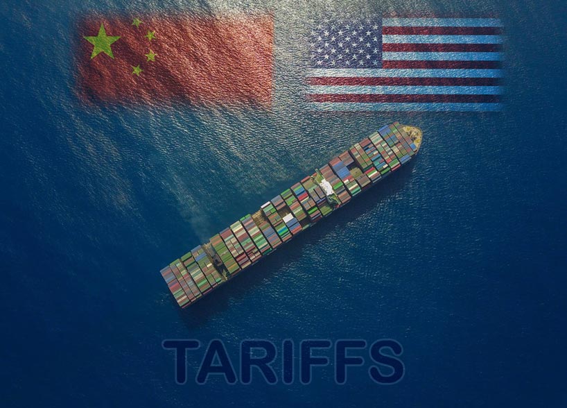 Container ships and Trumps affect on raising tariffs